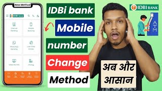 Idbi bank mobile number change  how to update idbi bank mobile number [upl. by Selrahc400]