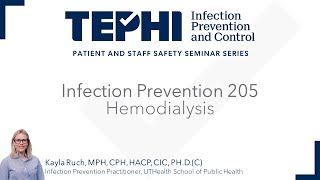 Infection Prevention and Control 205 Hemodialysis [upl. by Gittel]