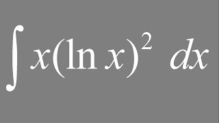 Integration by parts Integral of xln x2 dx [upl. by Uhsoj]