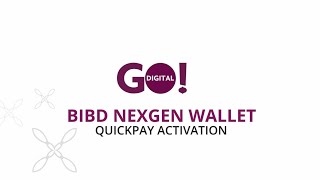 BIBD QuickPay  How to Activate and Use [upl. by Nnairrek]