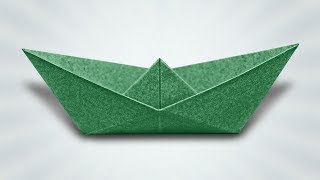 How to Make a Paper Boat Origami Instructions [upl. by Hanaj]