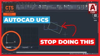 AutoCAD UCS  How to rotate your drawing and everything else you need to know 2D [upl. by Nicolette854]