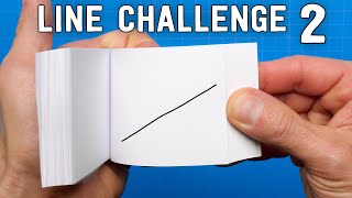 Flipbook LINE Challenge 2  What can I do with just a line [upl. by Lehteb552]