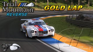 GT7 v149  Roadster Shop Rampage  Trial Mountain Reverse TT  First Gold Lap 4K [upl. by Tanaka998]