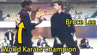 Bruce Lee is Way Too FAST for Karate World Champion [upl. by Whitcher755]