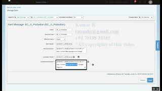 Hyperlink in Alert Message  SAP SuccessFactors EC Employee Central [upl. by Clarisa]