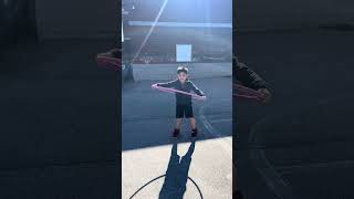 Hula hoop contest between mama and Declan [upl. by Satsok]