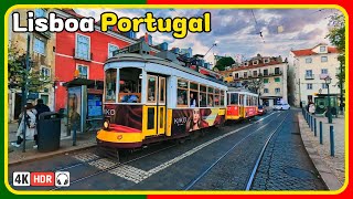 🇵🇹 Lisbon Street Walk  Portugal Walking Tour  4K HDR [upl. by Nisbet]