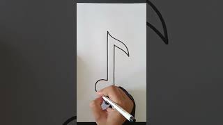 Musical Note Drawing musicnotes drawing howtodraw [upl. by Ahker86]