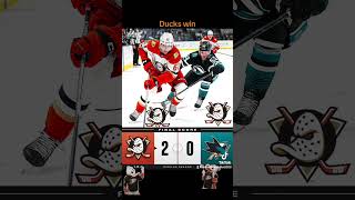 Anaheim ducks win over San Jose sharks [upl. by Jaymee243]