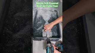 Makita Drill Powered jet turbo test jet turbo makita drill [upl. by Neelehtak]