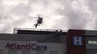 MedEvac Helicopters at AtlantiCare Hospital Atlantic City NJ Sept 26th 2015 [upl. by Sarilda]