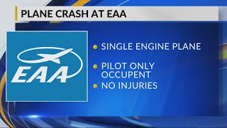 UPDATE EAA calling plane crash in Oshkosh a quotforced landingquot [upl. by Chem]