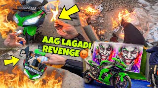 Aag Lagadi🤬Ninja300 ko😡  Revenge  Badla  pura hua SUPERBIKE NEW LOOK Preparation for Ladakh Ride [upl. by Anyela]