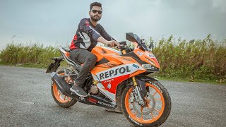 HONDA CBR REPSOL DETAILED REVIEW AFTER 5000 KM  SAKIB SHOIKOT [upl. by Eanel]