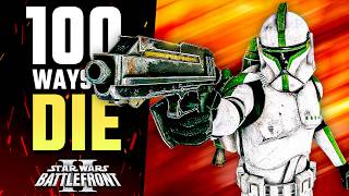 100 WAYS to DIE in Star Wars Battlefront 2 [upl. by Jobina]