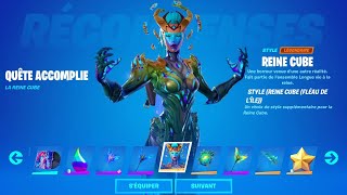 VOICI COMMENT OBTENIR LA VARIANTE FLEAU DE LA REINE CUBE SUR FORTNITE  GUIDE DEFI PAGE 2 [upl. by Samala761]