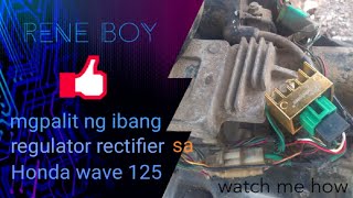 magpalit Ng regulator rectifier sa honda wave 125 gamit si perfect power RR [upl. by Yelkrab]