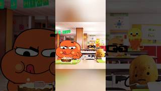 Darwin Eats Potatoes funny gumball shorts [upl. by Atiluap]