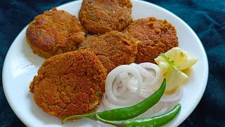 Soyabean Shami Kabab  Soya Chunks Kebab  CookingWithMammo [upl. by Alleuqahs571]