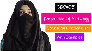 Perspective  Sociological Perspective  Structural Functionalism  Examples  Urdu Hindi Lectures [upl. by Aerona616]