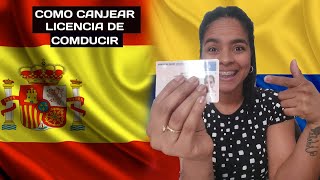 Como canjear tu licencia de conducir en España [upl. by Akined]