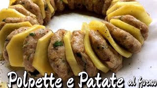 PATATE e POLPETTE al forno ricetta facilissima e sfiziosa Tutti a Tavola [upl. by Ycram]