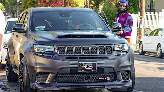 Chief Keefs TrackHawk Jeep Widebody in Custom Camo [upl. by Allehcram]