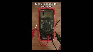 How to check if our multimeter is working shorts electronics multimeter [upl. by Ehav]