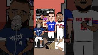 Dak Prescott’s Tattoo Session Gets Ruined By The Giants 😂 ICYMI cowboys dallascowboys nflnews [upl. by Mirak]