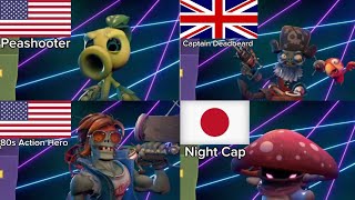 All Plants vs Zombies Battle for Neighborville Characters Nationality [upl. by Leandro605]