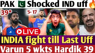 Omg INDIA fight till Last Best Match IND vs SA PAKISTAN Reaction on INDIA Varun chakaravarthy 5wkts [upl. by Atinuhs]