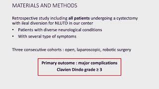 23367 Cystectomy and ileal conduit for neurogenic bladder  complications and risk factors [upl. by Ahsinaw]