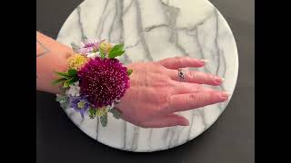 How to Make a Corsage Bracelet with Fresh Flowers Flower Bracelet by Expert Rochelle Wall CA GROWN [upl. by Notlehs882]