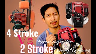 Mesin Rumput 4 Stroke VS 2 Stroke Review Jujur oleh POMENG Kampung [upl. by Schulze]