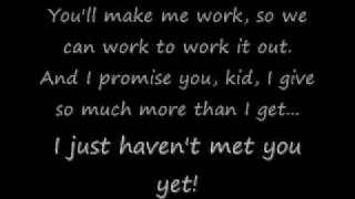 Just Havent Met You Yet  Michael Bublé LYRICS [upl. by Markus246]