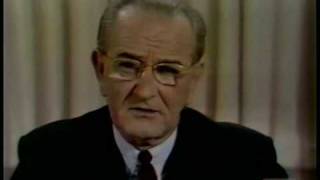 President Lyndon B Johnson quotI Will Not Runquot Address to the Nation [upl. by Smailliw32]