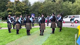 Vale of Atholl Pipe Band Pitlochry Highland Games [upl. by Nhabois]