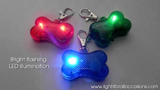 Clip On Flashing LED Dog Bone Light [upl. by Werner]