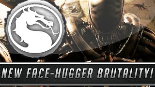 Mortal Kombat X New Exclusive Alien quotFaceHuggerquot Brutality amp New Achievements Mortal Kombat XL [upl. by Akcirred47]