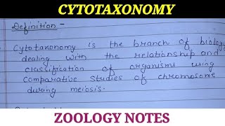 CYTOTAXONOMY [upl. by Neiviv]