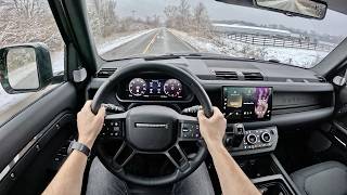 2024 Land Rover Defender 130 Outbound  POV Driving Impressions [upl. by Ytsanyd]