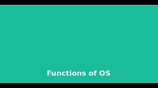 Functions of operating system  Malayalam Tutorial  OS [upl. by Eznyl452]