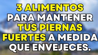 ¡Advertencia ¡Tus piernas se debilitan primero ¡Los mayores deben comer estos 3 alimentos [upl. by Yerkovich]