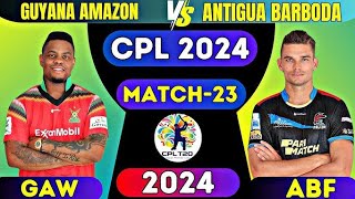 GAW vs ABF CPL 2024 Winning moment oneguyana isweownagain cpl2024 [upl. by Ketchan654]