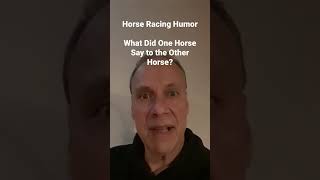 Horse Racing Humor  What Did One Horse Say to the Other Horse [upl. by Mou]