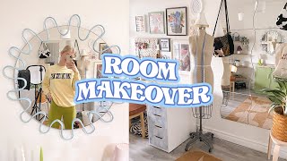 ROOM MAKEOVER 2021 but its all thrifted tiktokaestheticpinterest inspired budget friendly [upl. by Stalder]