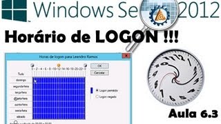 🔵 Windows 2012  Usuários do AD  Horário de Logon  Aula 63  wwwprofessorramoscom [upl. by Adoc]