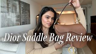 Dior Saddle Bag Review Is it worth the price My thoughts after 1 year of use [upl. by Anelim]