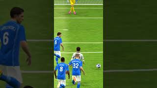 haland hits post mpabbe finishes off efootball pesgamers goalkeeper peslove fifa football [upl. by Nodnarbal258]